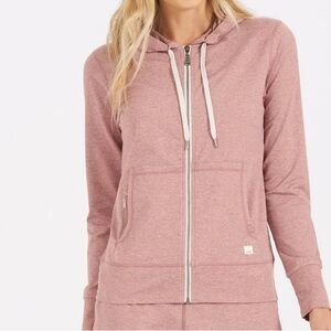 VUORI HALO PERFORMANCE HOODIE PINK SIZE SMALL